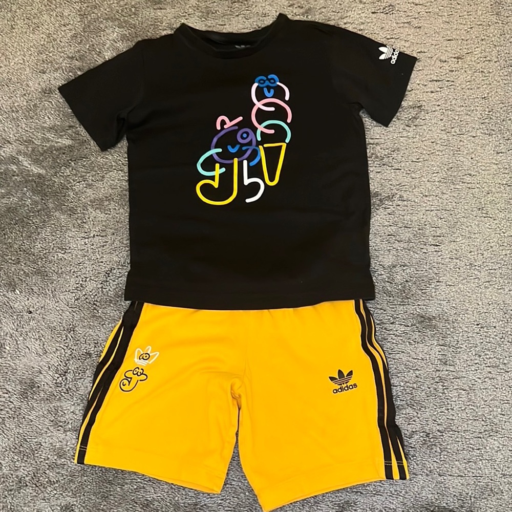 Adidas X James Jarvi’s Boys Original Set Black/Yellow